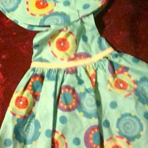 Summer dress and sun bonnet for American Girl doll